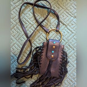 Mudd Crossbody Fringe Bag